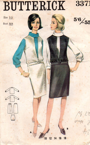 butterick 3371 womens separates 60s