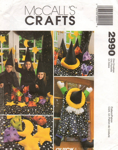 McCall's 2990 wizard party accessories