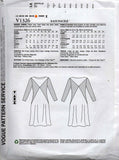 Vogue American Designer V1326 TOM & LINDA PLATT Womens Bias Cut Color Block Dress Out Of Print Sewing Pattern Size 8 - 16 UNCUT Factory Folded