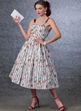 Vogue Vintage V1696 Reissued 1954 Womens Full Skirt Sundress Sewing Pattern Size 8 - 16 or 16 - 24 UNCUT Factory Folded