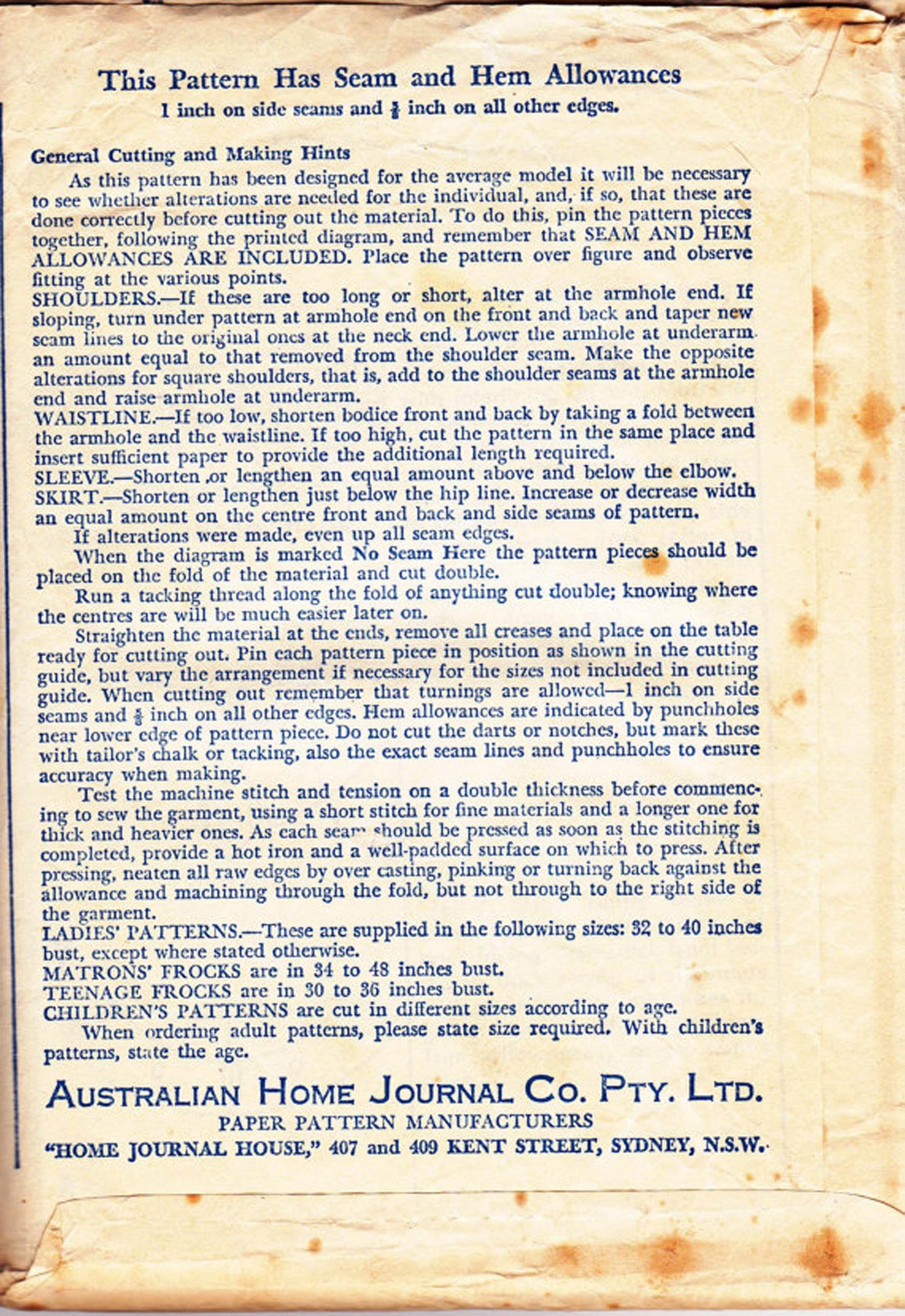 Patrón de costura vintage de los años 60 para vestido de maternidad de la revista Australian Home Journal 7020, busto de 32 pulgadas, SIN USAR