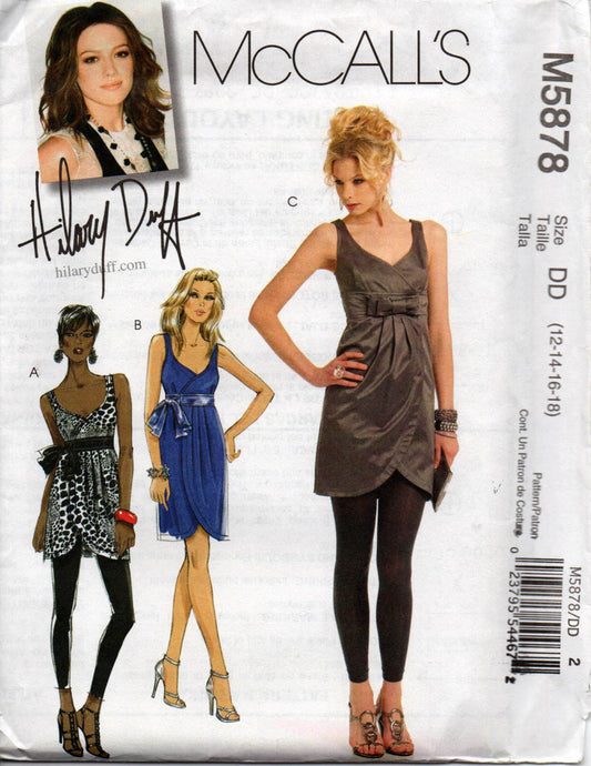 MCall's 5878 hilary duff oop dress