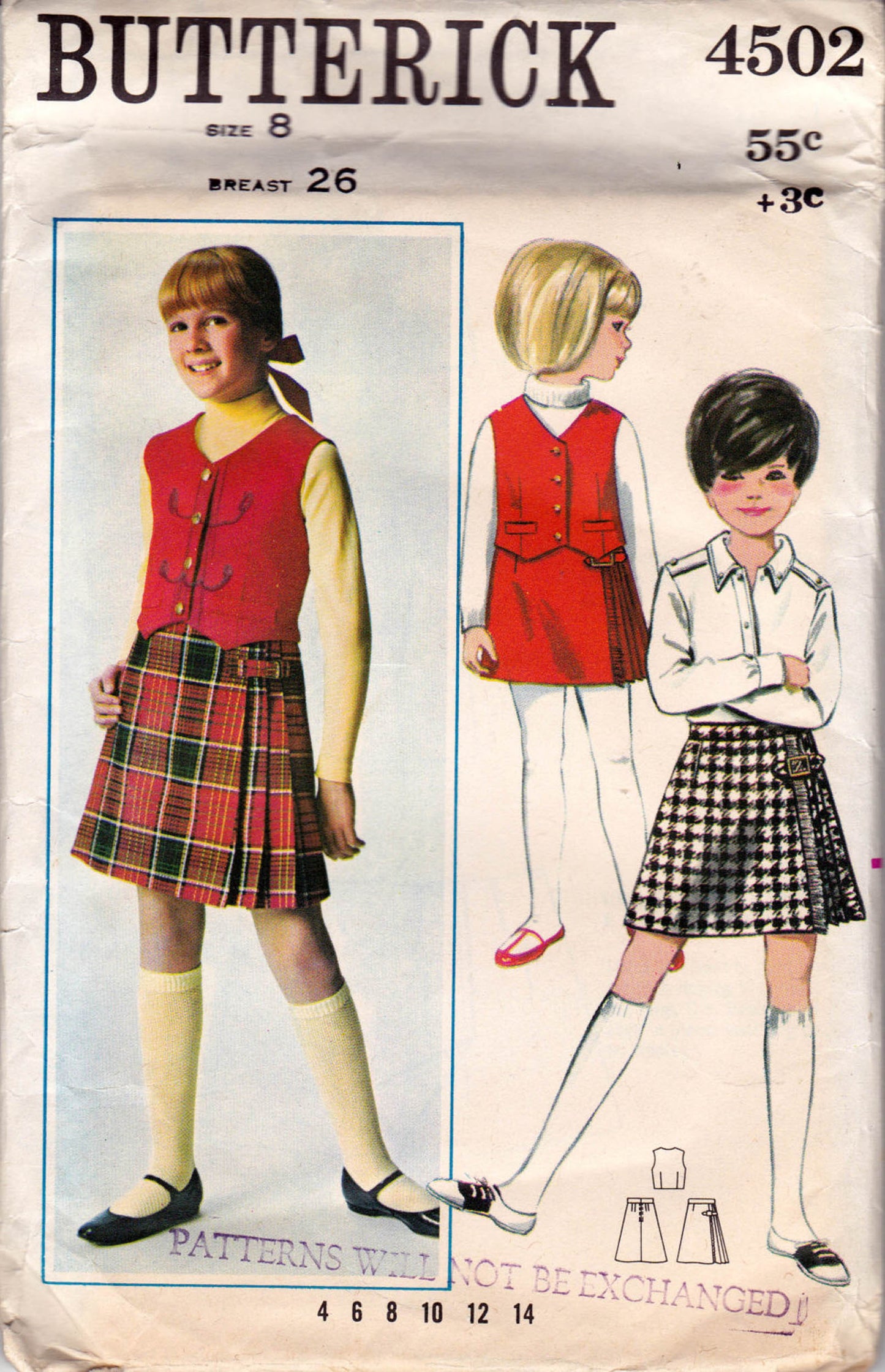 Butterick 4502 girls 60s outfit