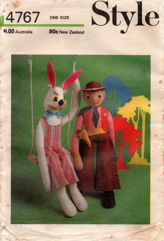 style 4767 70s toys deputy dan and butch bunny