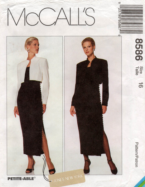 McCall's 8586 90s dress and bolero