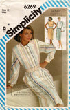 simplicity 6269 80s top and skirt
