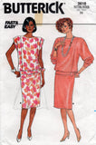 butterick 3618 80s top and skirt
