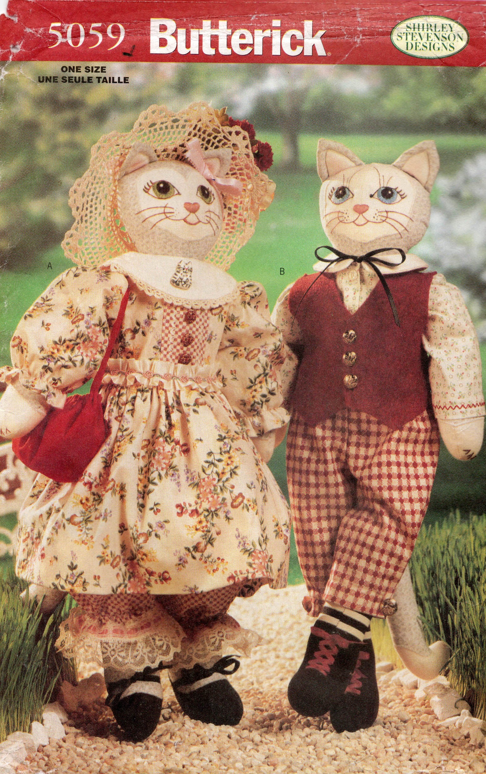 butterick 5059 edwardian cat toys