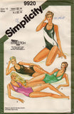 simplicity 9920 80s swimsuits