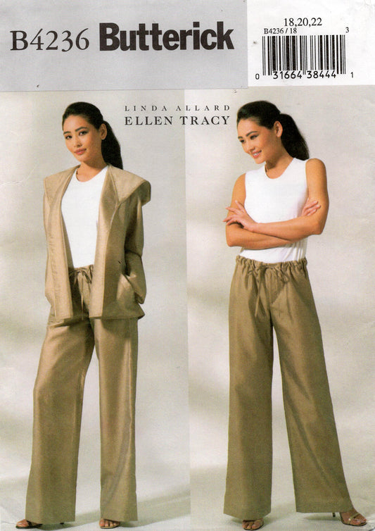 butterick 4236 ellen tracy jacket and pants
