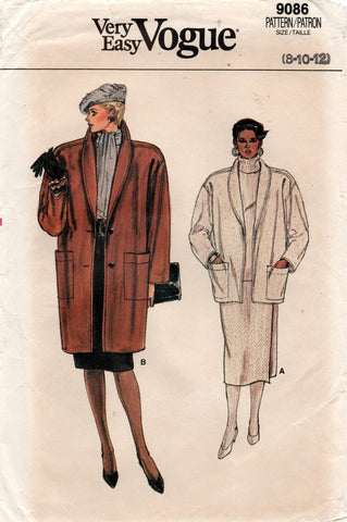 Vogue 9086 80s coat or jacket