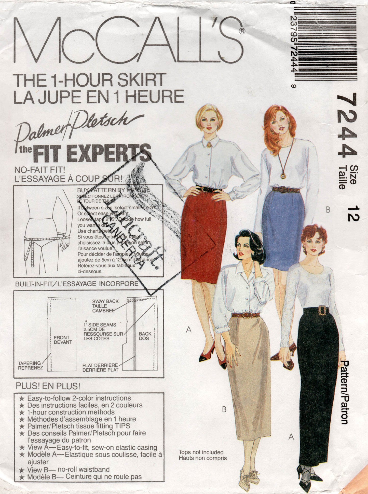 McCall's 7244 90s skirts