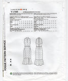 Vogue Designer Original V1588 REBECCA VALLANCE Womens Lined Evening Flounced Sheath Dress Out Of Print Sewing Pattern Size 6 - 14 UNCUT Factory Folded