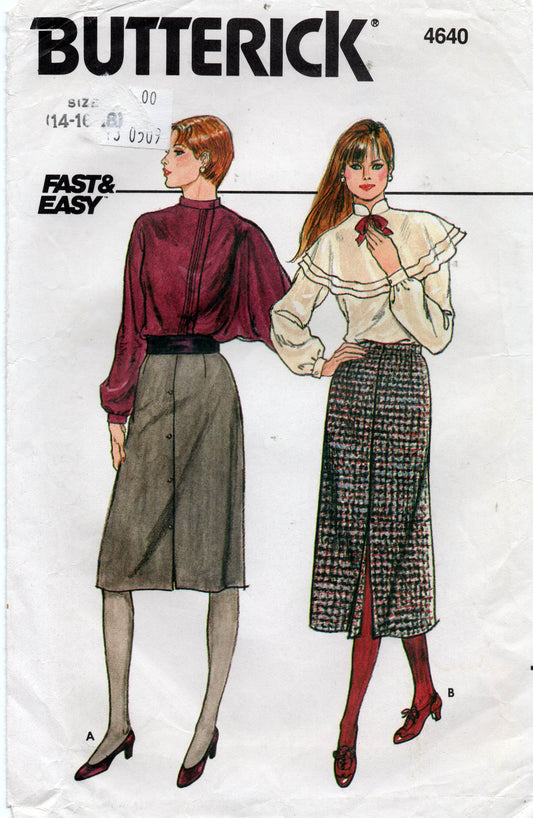 butterick 4640 80s skirts