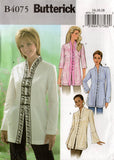 Butterick B4075 Womens  Pullover Caftan Style Tunic Tops Out Of Print Sewing Pattern Size 8 - 12 or 14 - 18 UNCUT Factory Folded