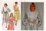 Simplicity 6243 Womens Flanged Shoulder Dress 1980s Vintage Sewing Pattern Size 24 UNCUT Factory Folded NO ENVELOPE