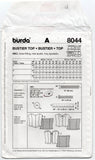 Burda Young 8044 Womens Bustier Tops Out Of Print Sewing Pattern Sizes 8 - 20 UNCUT Factory Folded