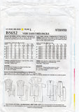 Butterick B5652 Womens Caftan Dress Top Jumpsuit & Pants Out Of Print Sewing Pattern Size XS - M UNCUT Factory Folded