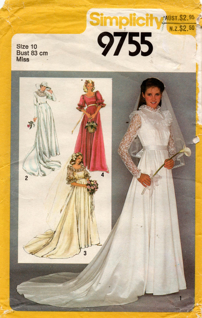 Wedding Dress PDF Sewing Pattern A-Line Bridal Gown Lo