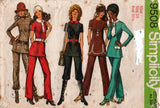 Simplicity 9508 Womens Tunic & Pants 1970s Vintage Sewing pattern Size 10 Bust 32.5 inches