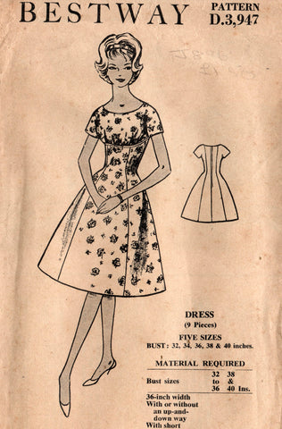 Bestway D. 3,947 vintage sewing pattern