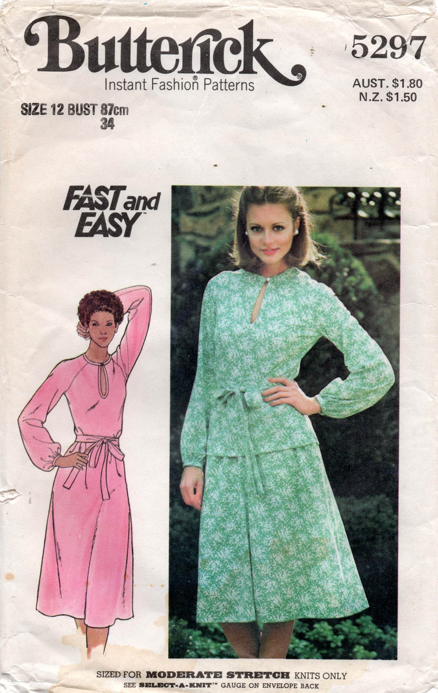 Butterick 5297 vintage sewing pattern