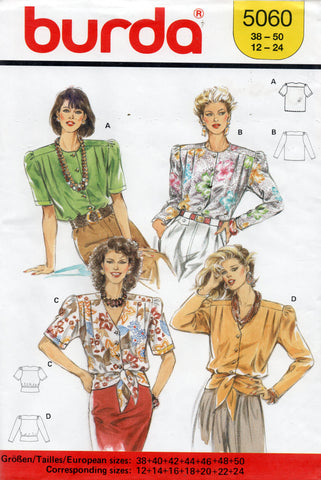 Burda 5060 vintage sewing pattern,