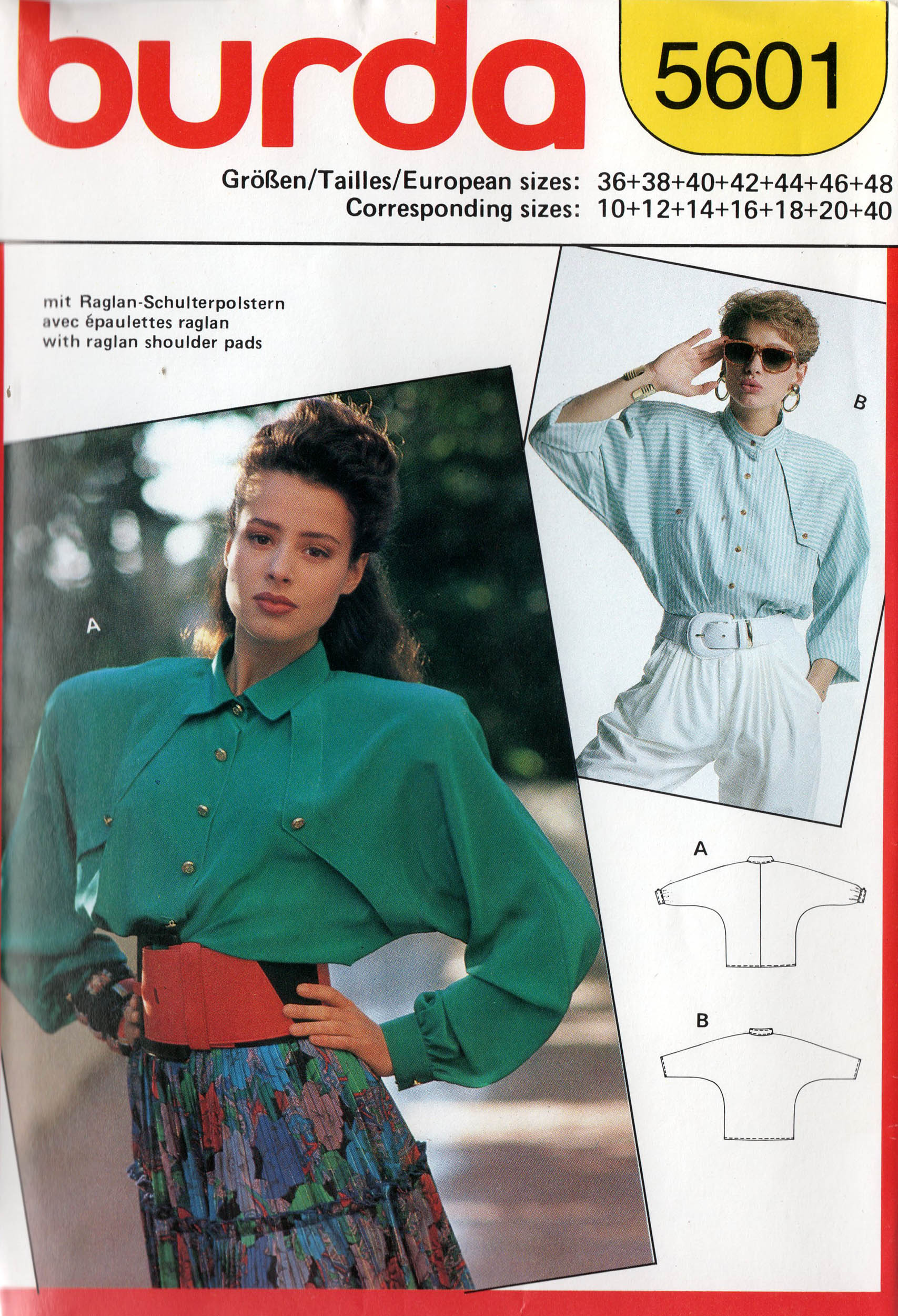 Burda 5601 vintage sewing pattern