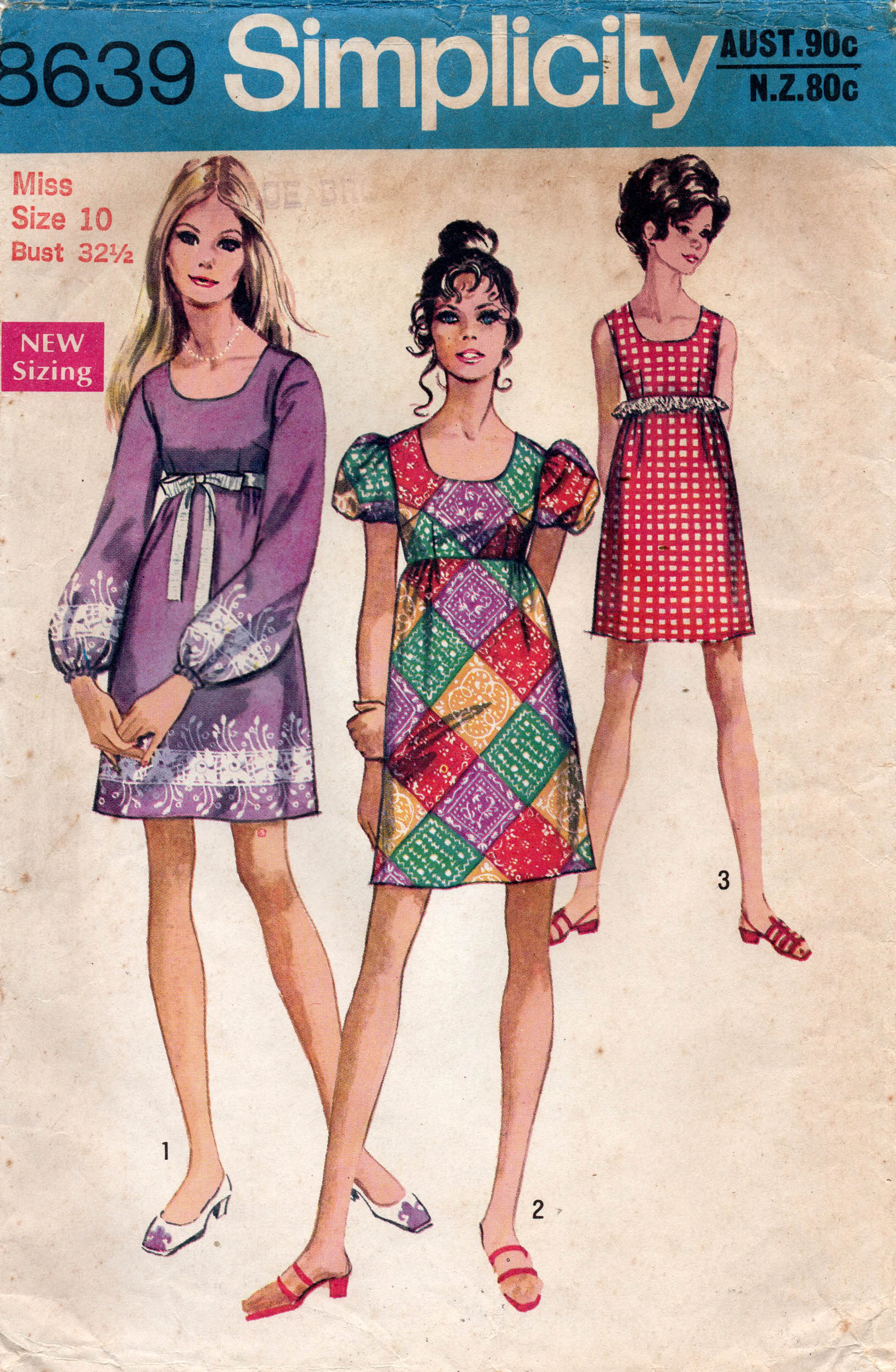 Simplicity 8639 vintage sewing pattern 