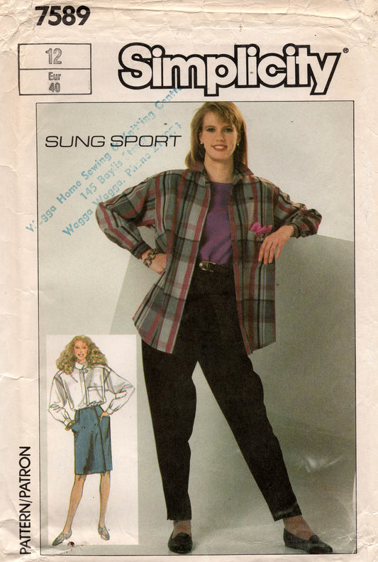 Simplicity 7589 vintage sewing pattern