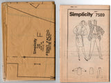 Simplicity 7589 SUNG SPORT Womens Loose Fitting Shirt Skirt & Pants 1980s Vintage Sewing Pattern Size 12 Bust 34 Inches UNCUT Factory Folded