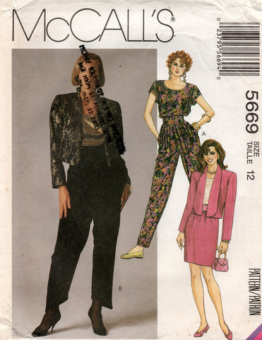 McCall's 5669 vintage sewing pattern