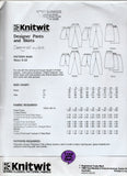 Knitwit 8000 Womens Designer Stretch Tapered Pants & Skirts 1980s Vintage Sewing Pattern Size 6 - 22 UNCUT Factory Folded