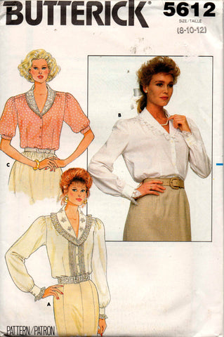 Butterick 5612 80s blouses