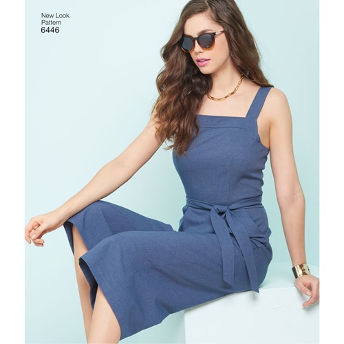 New Look 6446 Womens Mini Maxi Dress Jumpsuit & Rompers Sewing Pattern Size 6 - 18 UNCUT Factory Folded