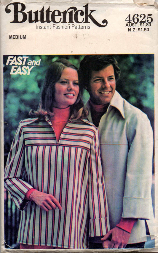 butterick 4625 hippie shirt