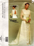 Vogue 1535 designer 90s wedding dress