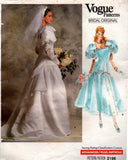 Vogue 2196 80s wedding dress